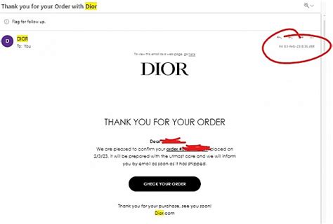 dior order confirmation|dior track my order.